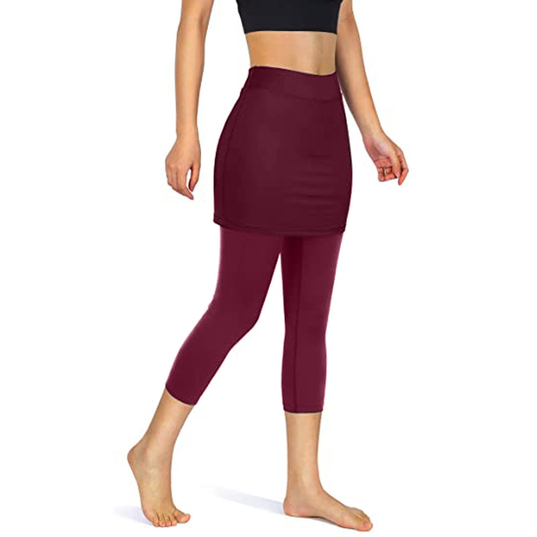 Stijlvolle dames roklegging met geïntegreerde rok en handige zijzakken. Perfect voor elke activiteit.