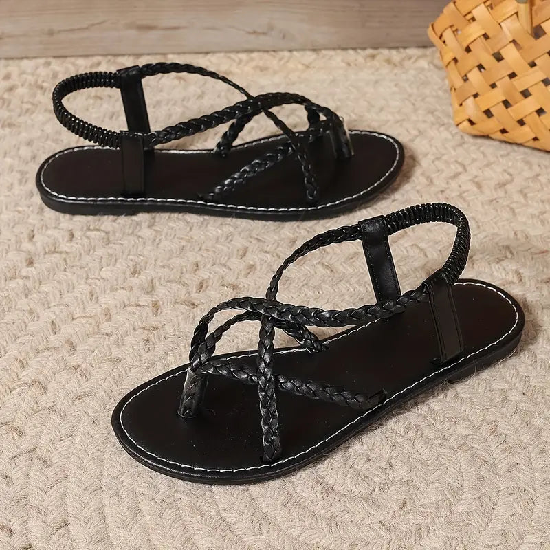 Zomerse Imogen dames sandalen, comfortabel en stijlvol voor warme dagen. Platte sandalen met flair.