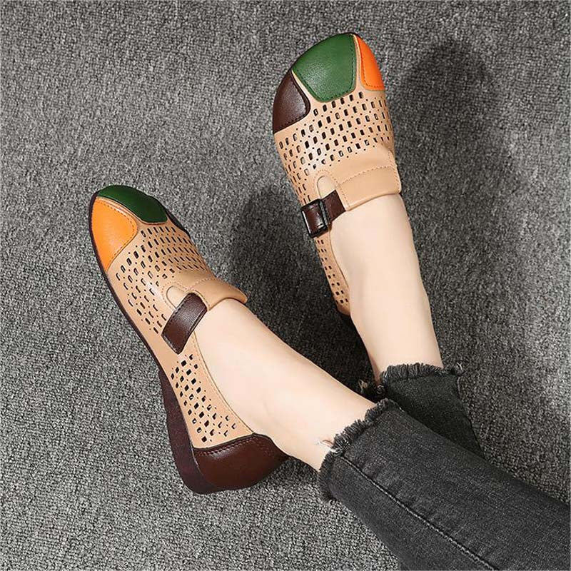 Zomerschoenen Zoë: luchtige pasvorm, verstelbare gesp voor dames, ideaal voor warme dagen.
