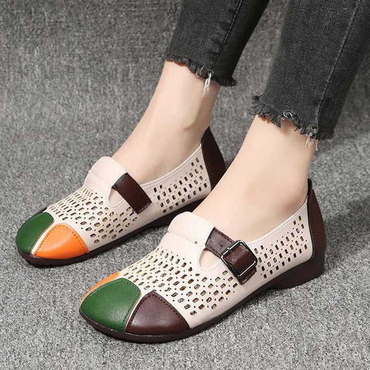 Zomerschoenen dames: Zoë sandalen, luchtig model met stevige zool en elegante gesp.