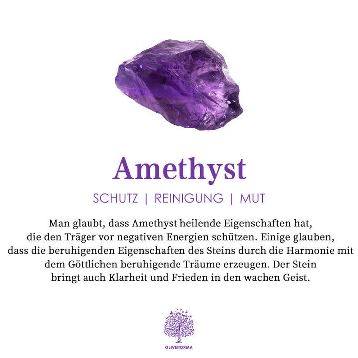 Spirituele dames ketting met kruis van edelstenen; uniek handgemaakt natuursteen sieraad.