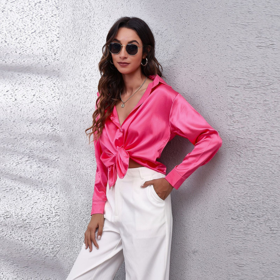 Regular fit Shila damesblouse met lange mouwen, een tijdloze en elegante toevoeging aan je kleding.