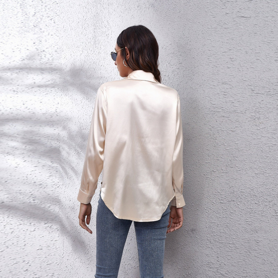 Elegante zomerse Shila damesblouse, chique top met lange mouwen voor diverse gelegenheden.