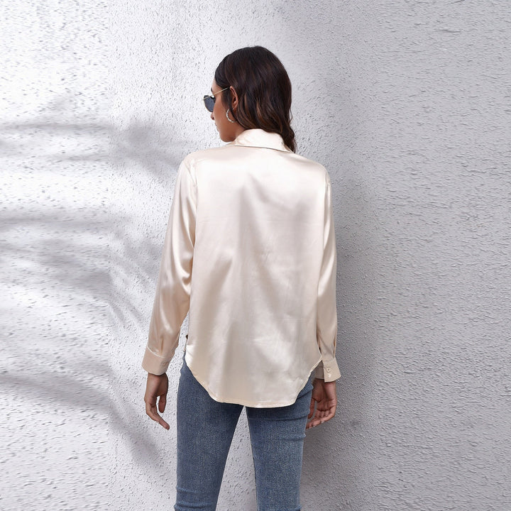 Elegante zomerse Shila damesblouse, chique top met lange mouwen voor diverse gelegenheden.