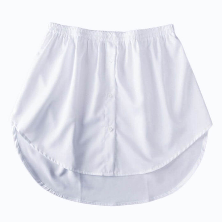 Dames shirtverlenger Noelle met elastische tailleband voor extra lengte en stijlvolle outfits.