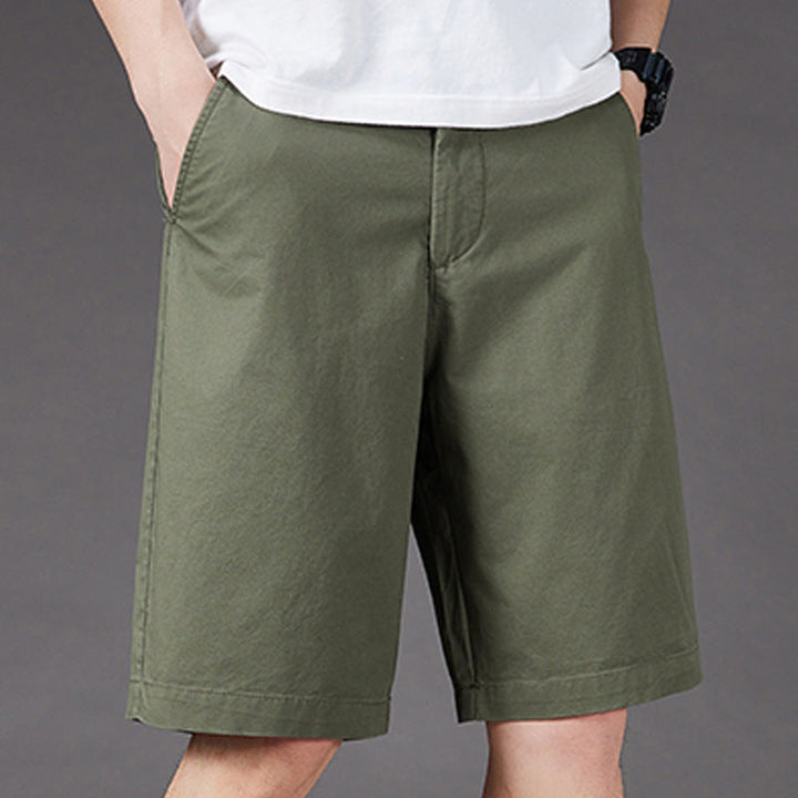 Stijlvolle hoge taille dames zomer shorts met rechte pijpen en zijzakken, perfect voor een ontspannen look.