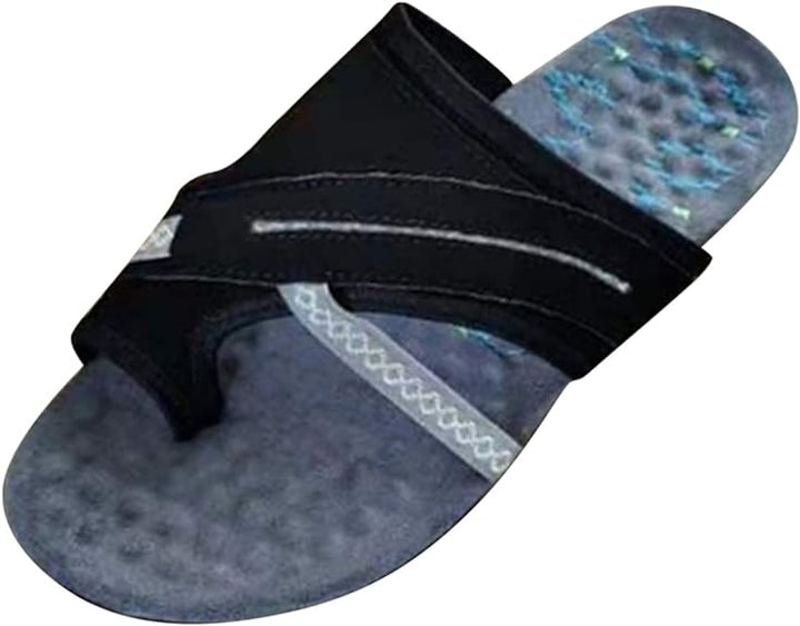 Casual dames slippers met zacht orthopedisch voetbed, perfect voor dagelijks comfort.