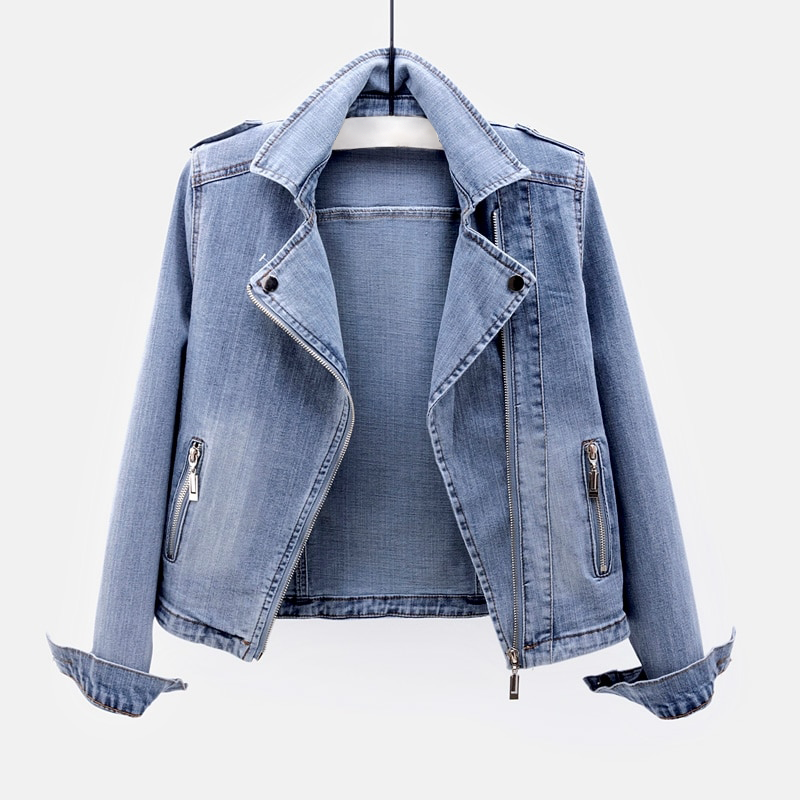 Dames spijkerjas, tijdloos denim design, comfortabel en stijlvol voor lente/herfst. Perfecte casual tussenjas.