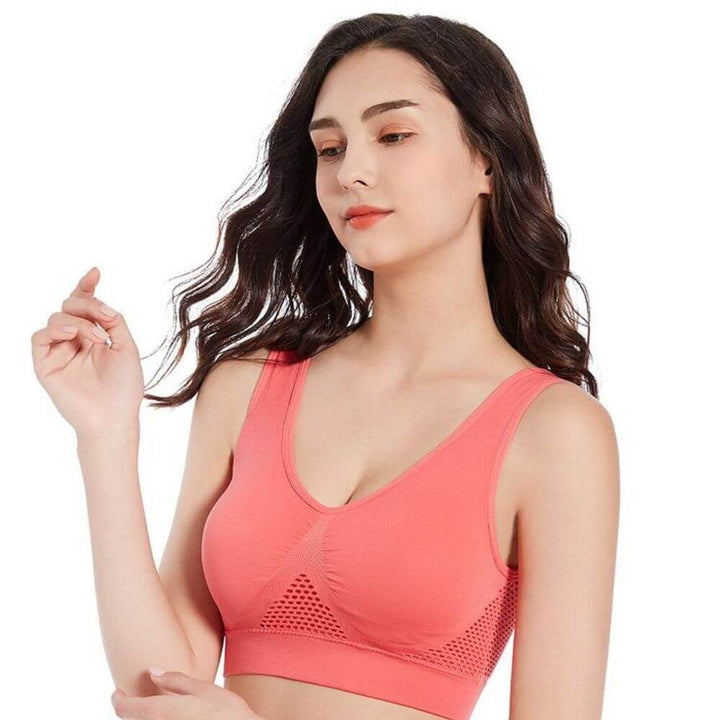 Damessport bh Sofia, ademend mesh met optimale ondersteuning voor actieve vrouwen.