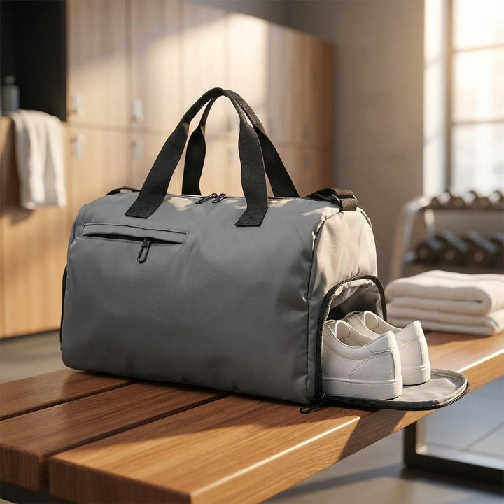 Dames sporttas TrailGrip met schoenvak, perfect voor gym & fitness. Ideale waterdichte duffel voor georganiseerd reizen.