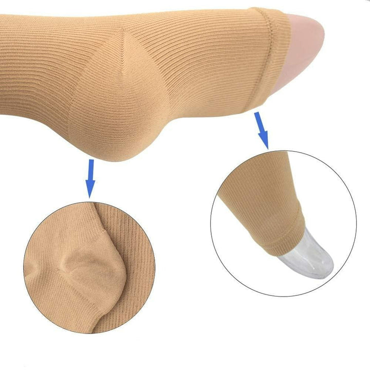 Reiscompressiekousen dames met rits voor optimaal reiscomfort. Voorkomt zwelling en bevordert doorbloeding.