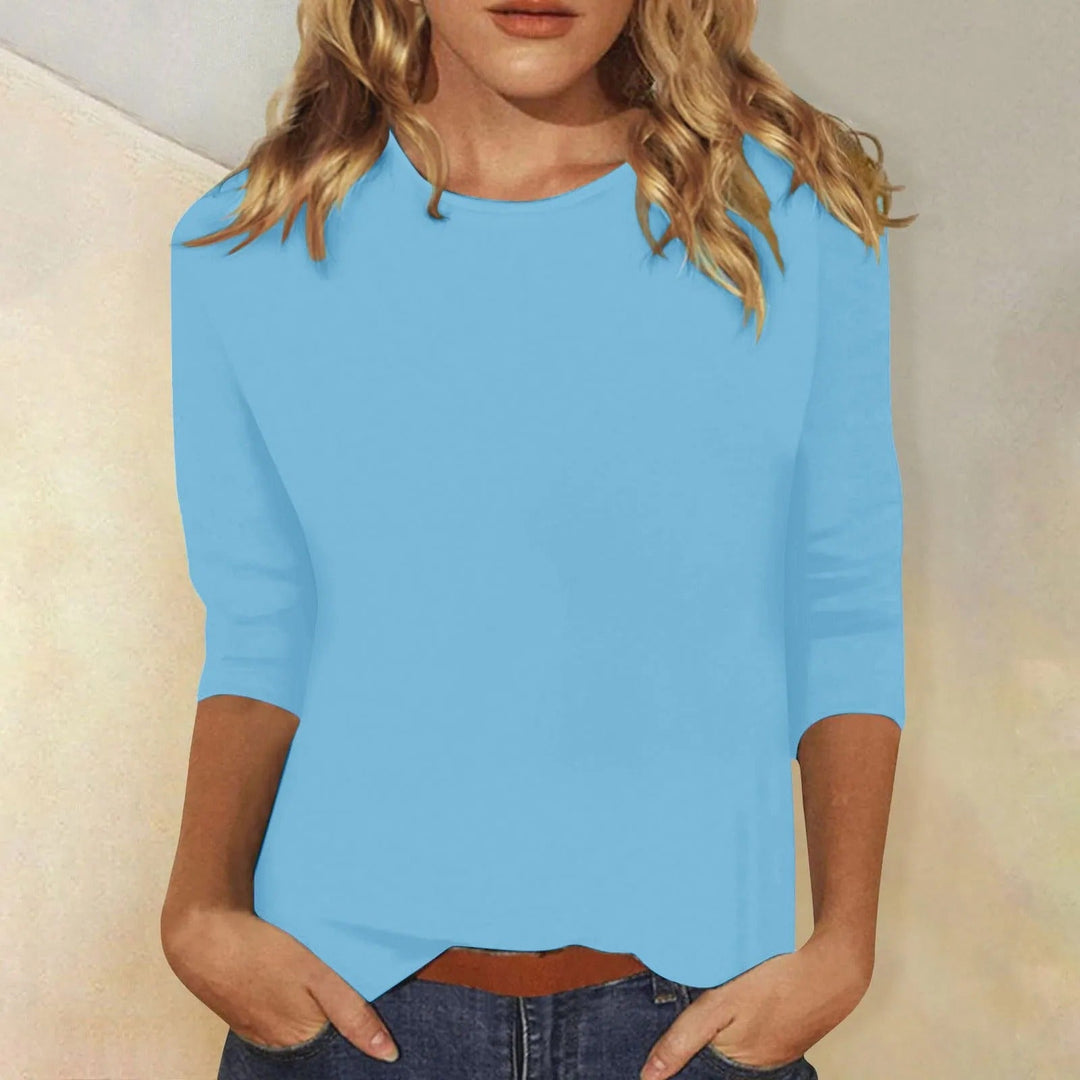Damesmode basisshirt: stijlvol shirt met lange mouwen, comfortabel en met perfecte pasvorm.