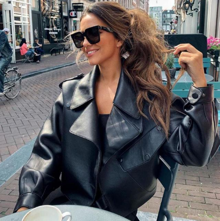 Trendy dames leren jas van Chaqueta™️, comfortabele en stijlvolle mode voor elke gelegenheid.