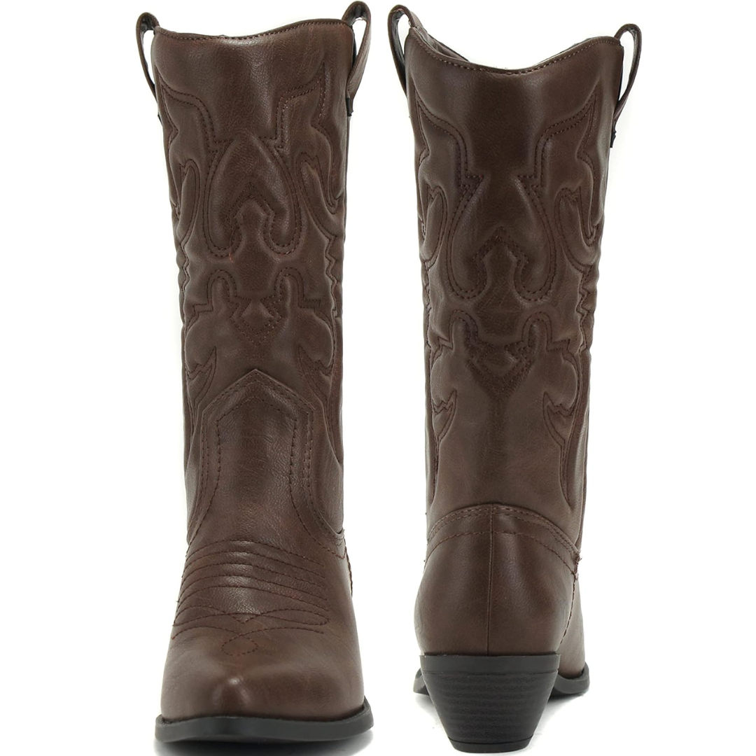 Dames stijlvolle western cowboylaarzen Gracia, puntige neus & kniehoog. Perfect voor modebewuste dames.