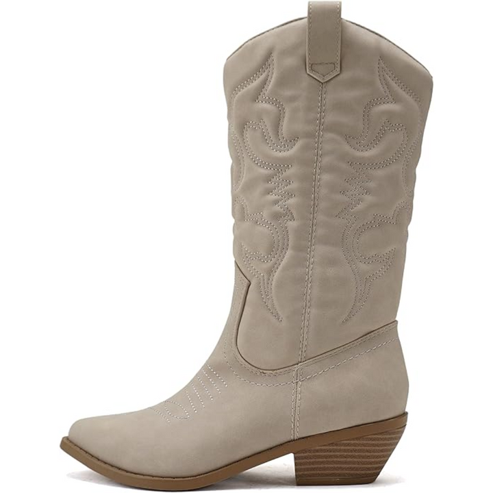 Stijlvolle dames cowboylaarzen Gracia, kniehoog met puntige neus. Jouw perfecte aanvulling op elke outfit.