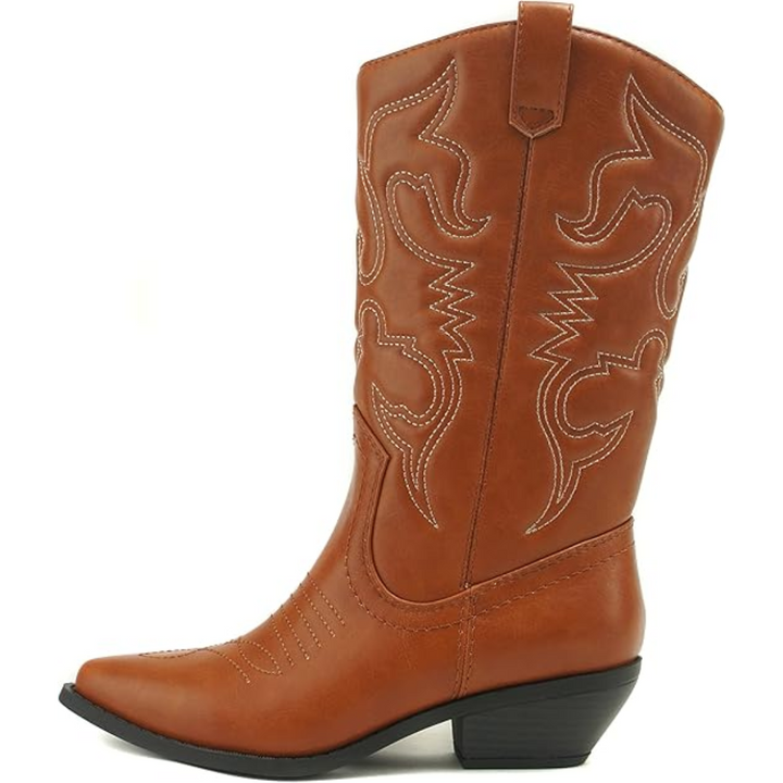 Stijlvolle dames westernlaarzen Gracia, kniehoog en puntig. De perfecte modeschoen voor dames.