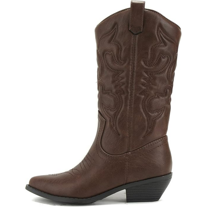 Authentieke westerse dames cowboylaarzen Gracia, kniehoog en stijlvol met puntige neus. Voor elke gelegenheid.