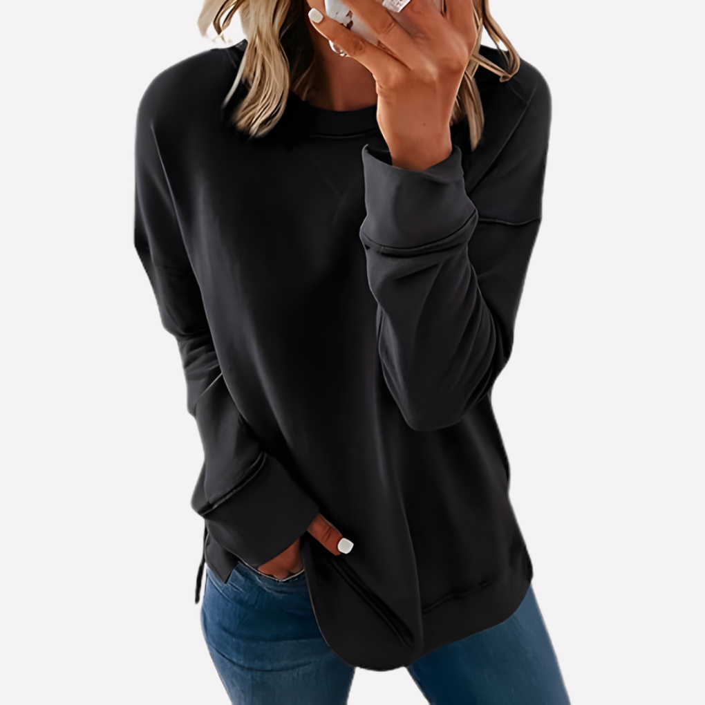 Lichtgewicht dames crewneck sweatshirt, ideaal voor laagjes en comfort.