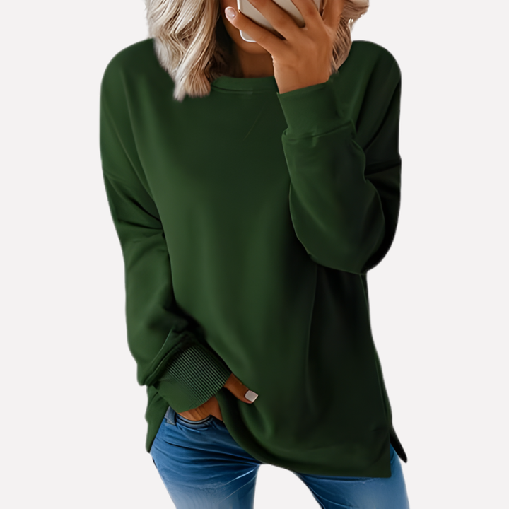 Klassiek dames sweatshirt, ronde hals, tijdloos comfort en casual stijl.