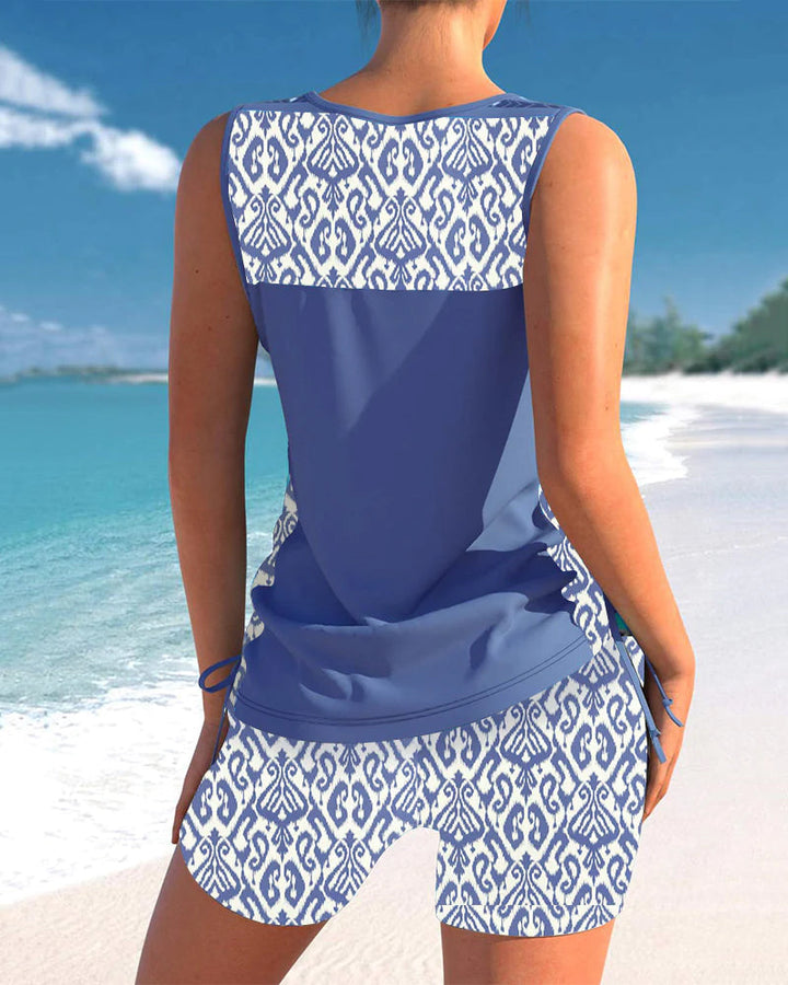 Tankini badpak voor dames, perfecte balans tussen stijl en comfort voor een onvergetelijke zomer.