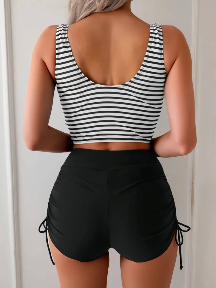 Stijlvolle dames zwemkleding tweedelige set voor zomer en strand