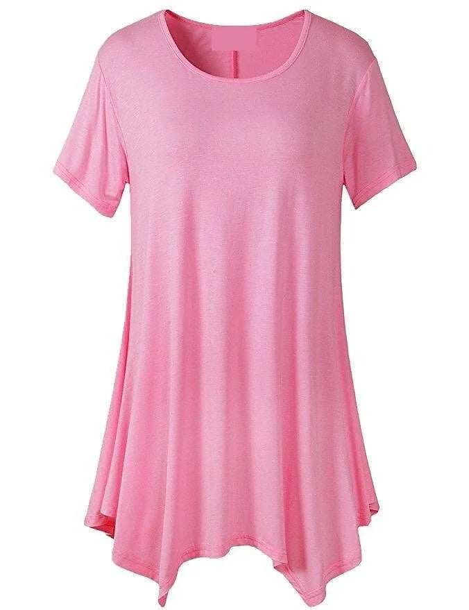 Dames Taryn loose fit t-shirt met korte mouwen en ronde hals, ideaal voor casual zomerlooks.
