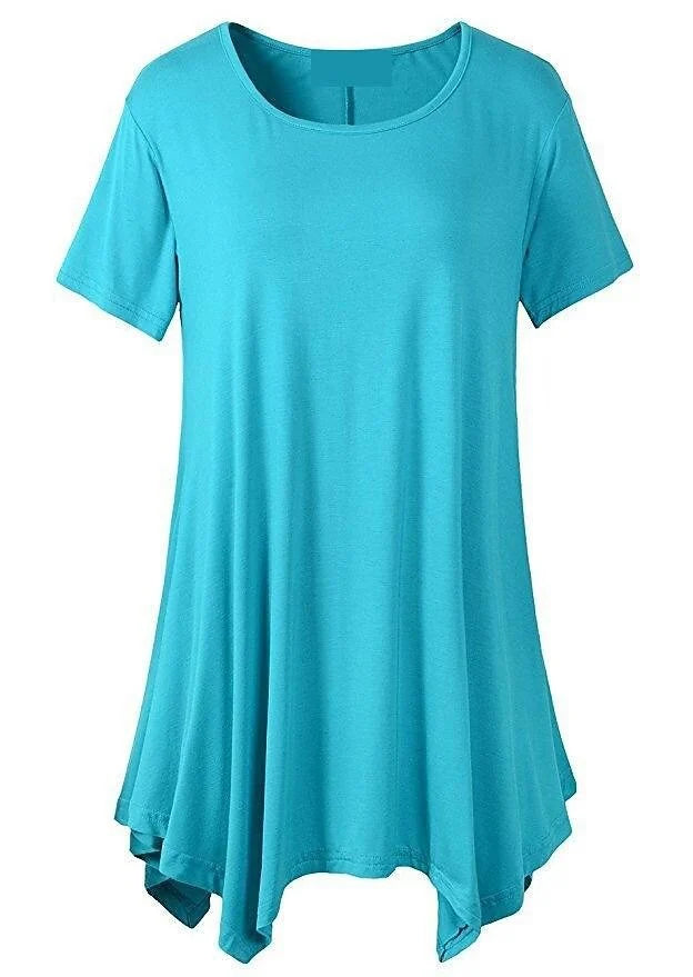 Dameskleding: casual loose fit t-shirt met korte mouwen, perfect voor ontspanning en dagelijks gebruik.