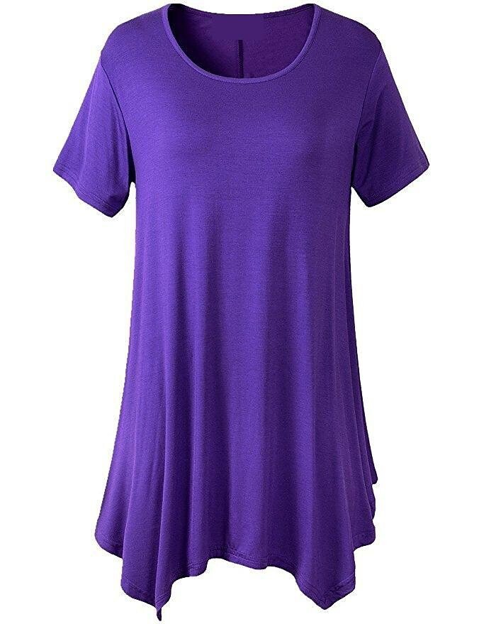 Taryn dames loose fit t-shirt met korte mouwen, effen en comfortabel voor een relaxte stijl.