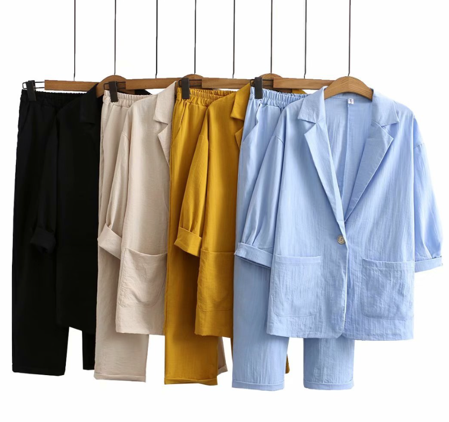Veelzijdige TaylorSet voor dames, complete kleding set met stijlvol hemd en broek, perfect voor thuis.
