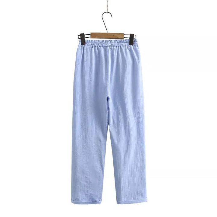 Dames TaylorSet voor comfortabele dagen: een zachte hemd en broek set, ideale loungewear.