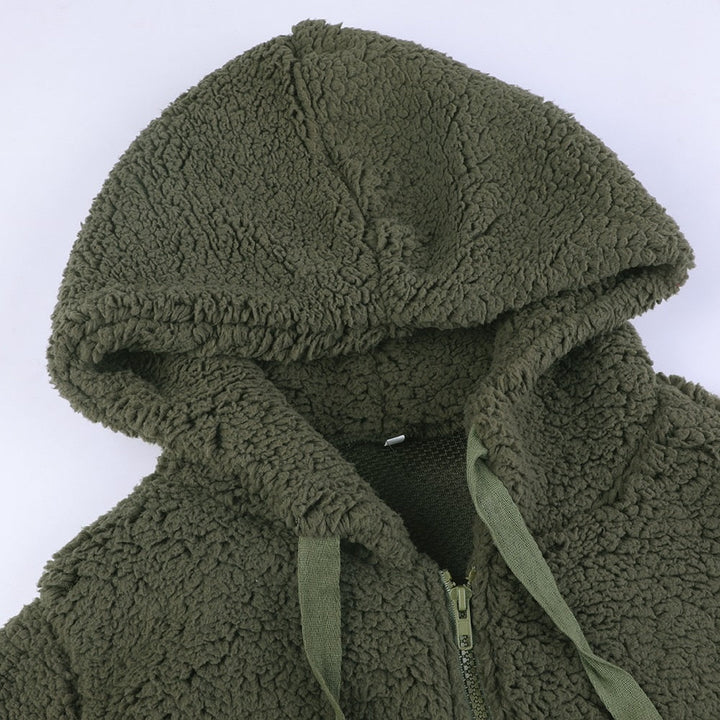 Dames wintervest: zacht teddy capuchonvest, heerlijk warm en comfortabel.