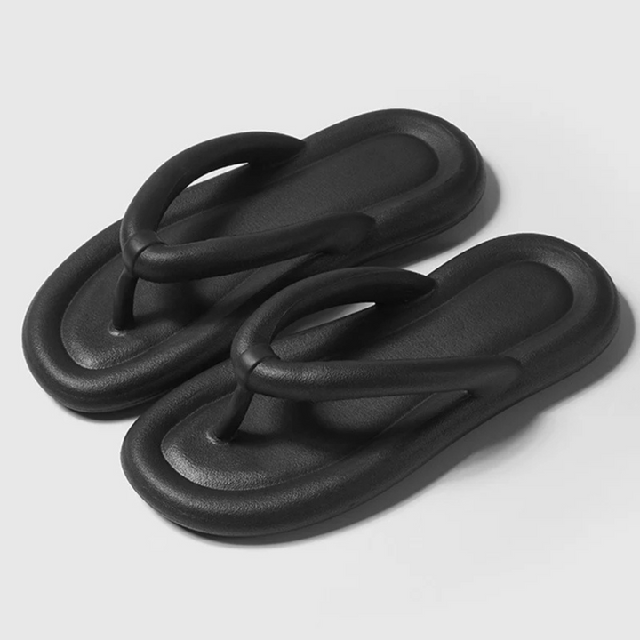 Comfortabele dames teenslippers Luna met ergonomisch voetbed. Biedt optimaal voetcomfort voor lange zomerwandelingen.