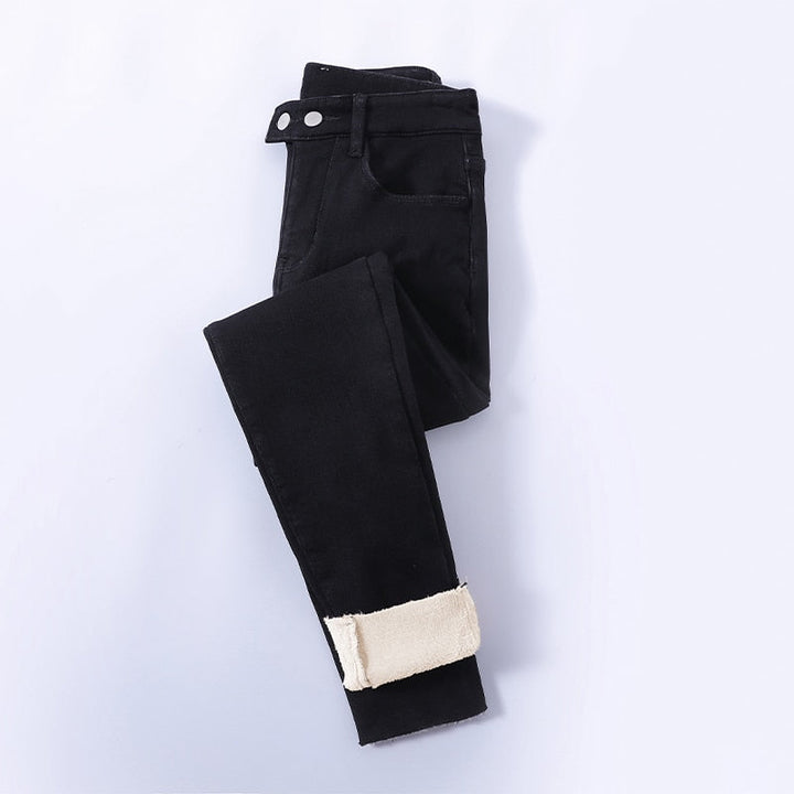 Duurzame dames thermobroek met stretch. Comfortabele warme winterbroek voor actieve vrouwen.
