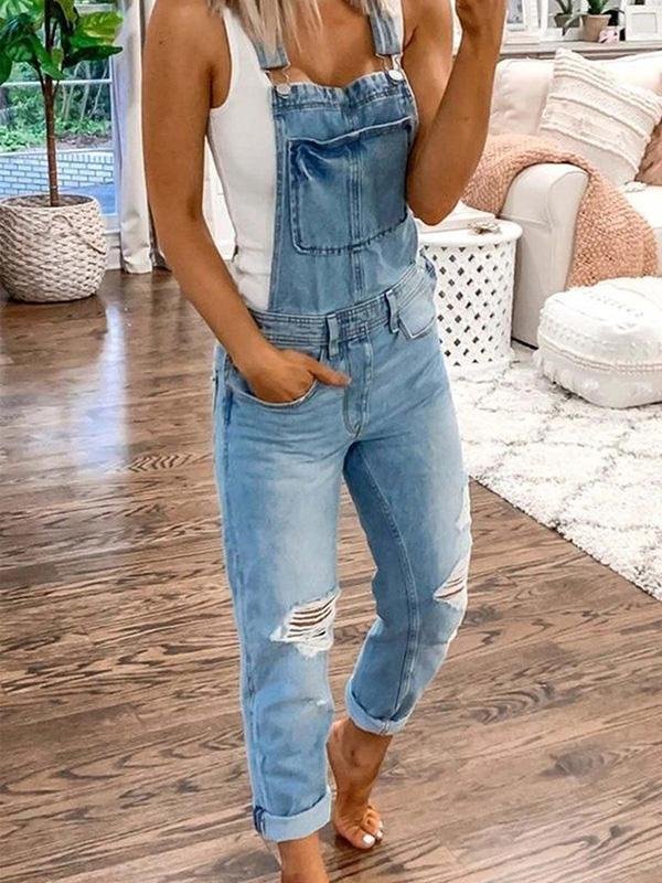 Modieuze dames overall van Hoymans, comfortabel en perfect voor een trendy enkellengte look.
