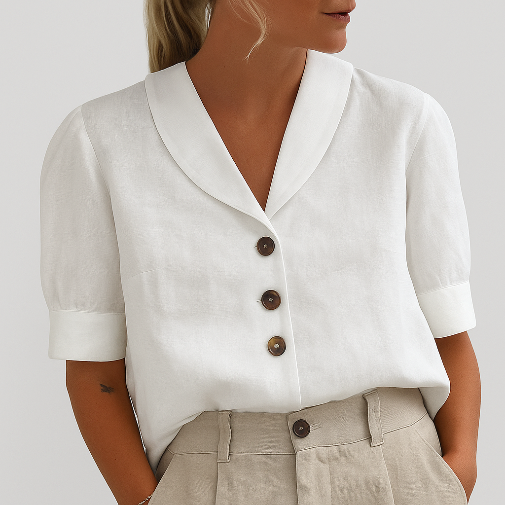 Dames trendy T-shirt, ideaal voor comfortabele zomerstijl. Basic pasvorm, perfect voor dagelijkse casual kleding.