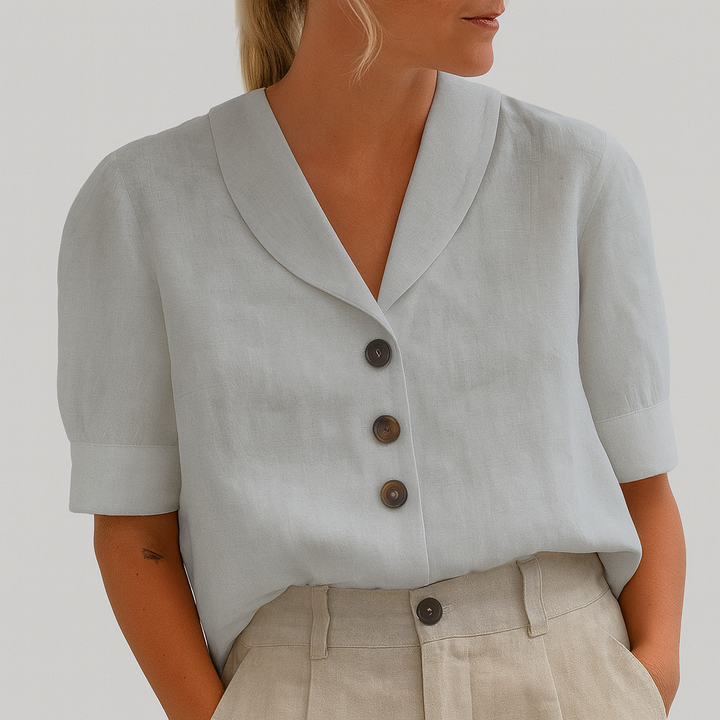 Elegant dames T-shirt voor een comfortabele dagelijkse stijl. Trendy zomer top, perfect als casual kleding.