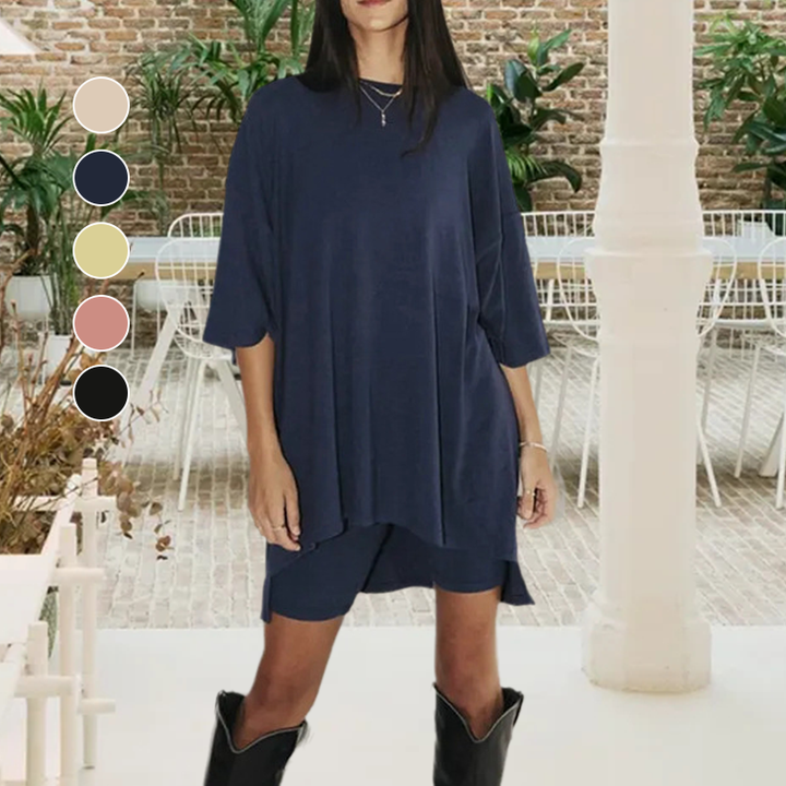 Fenja dames set: comfortabel huispak, vrijetijdskleding voor moderne vrouwen, ontspannen outfit.