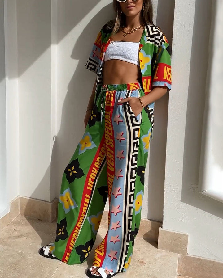 Stijlvolle en comfortabele tweedelige zomerset voor dames. De Noemi outfit is ideaal voor warme vakantiedagen.