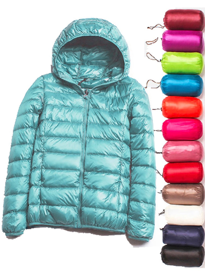 Dames ultralichte dunne winterjas, stijlvol en comfortabel, ideaal voor de modebewuste vrouw.