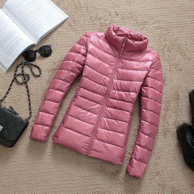 Ultralichte winterjas dames, stijlvol en veelzijdig, perfect voor het koude seizoen.