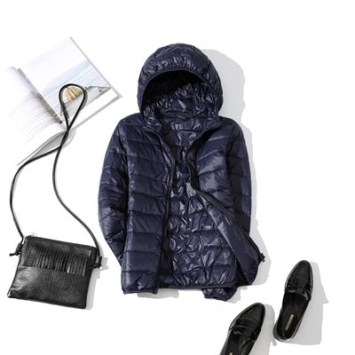 Comfortabele slim fit damesjas, dunne winterjas, elegant en functioneel.