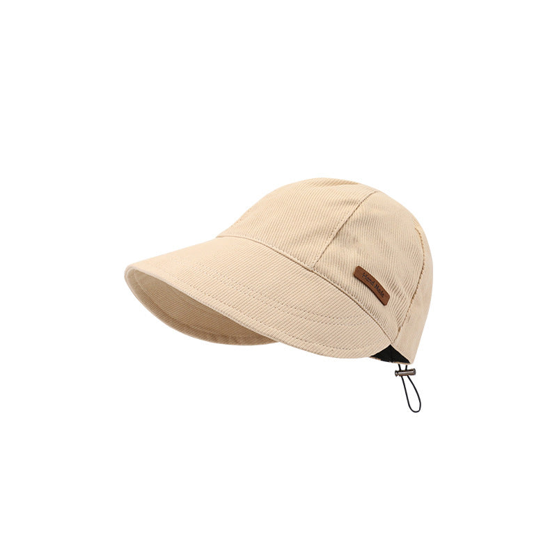 Katoenen dames zonnehoed met UV-bescherming, opvouwbaar en ademend, perfecte zomer accessoire.