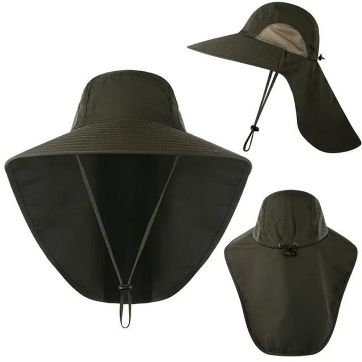 Dames UV-beschermende zonneklep Freja met ademend net. Ideaal voor strand en outdoor activiteiten.