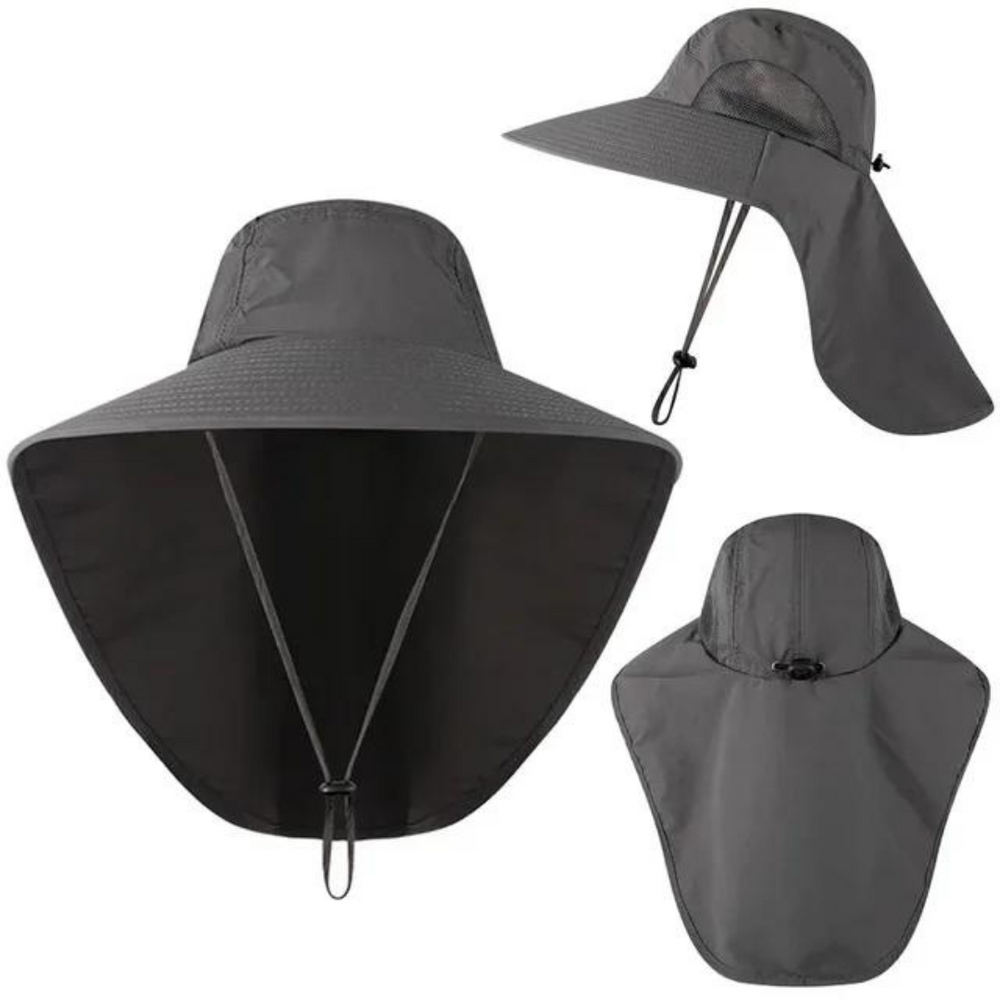 Verstelbare dames nylon zonneklep met UV-bescherming en ademend net, perfect voor wandelen.