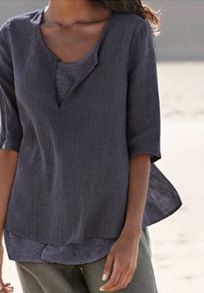 Groen dames V-hals T-shirt, stijlvolle en relaxte kleding voor vrouwen.