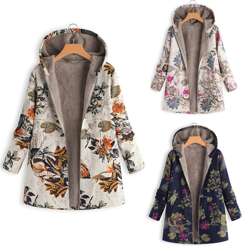 Trendy vintage dames winterjas, warm en heerlijk comfortabel. Nieuwe bovenkleding met zachte voering.