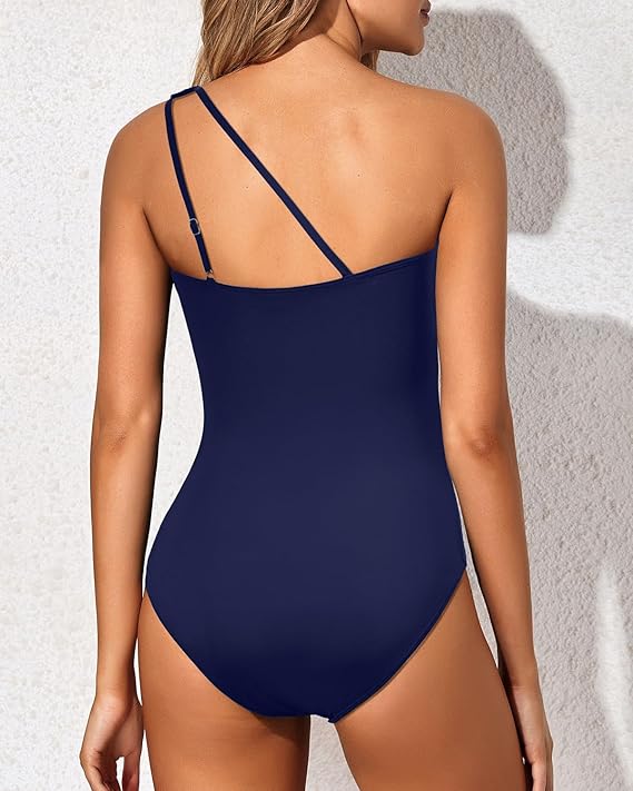 Elegant dames zwempak, vormgevend en stijlvol met een-schouder detail.