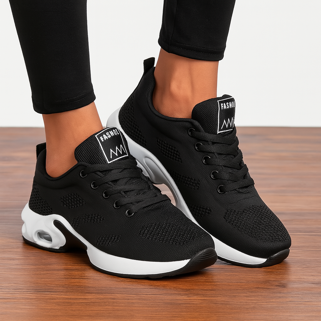 Comfortabele wandel schoenen: Stevige veterschoenen voor dames, ideaal voor werk en wandelen in alle seizoenen.