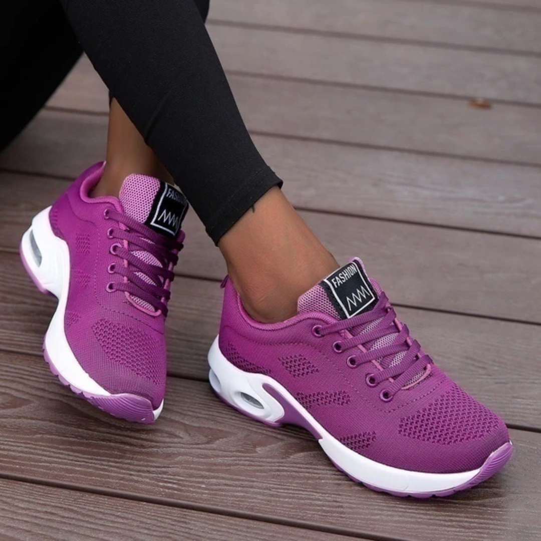 Ondersteunende casual damesschoenen: Ademende werkschoenen met luchtkussen voor optimale steun en comfort.