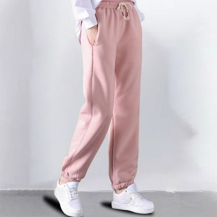 Pluche damesbroek, perfect voor winterse dagen, zacht, knus en super warm.